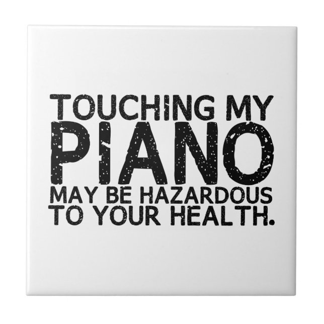 Carreau Danger de piano (Devant)