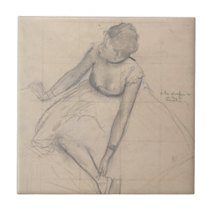 Carreau Danseur ajustant sa pantoufle