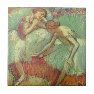 Carreau Danseuses en vert par Edgar Degas, Ballet Vintage