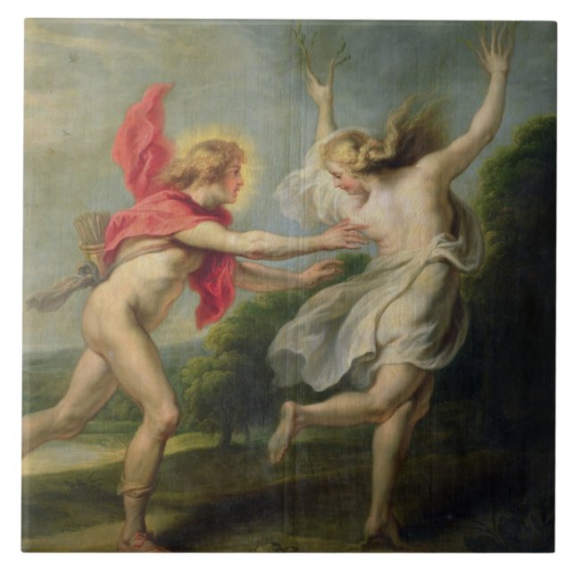 Carreau Daphne et Apollo (huile) (Devant)