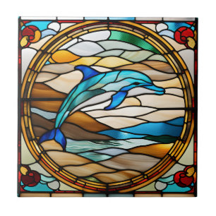 Carreau Dauphin en verre de Faux Stainé