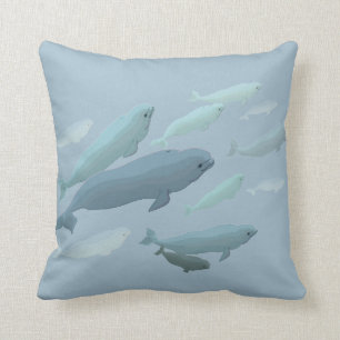 Carreau de baleine de beluga de bébé de coussin de