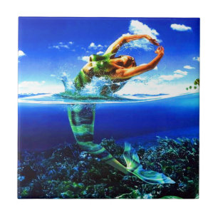 Carreau De Belles Peintures De Sirènes