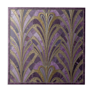 Carreau de céramique à motif Art nouveau