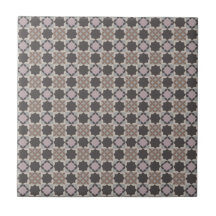 Carreau de céramique à motif mosaïque de carré et