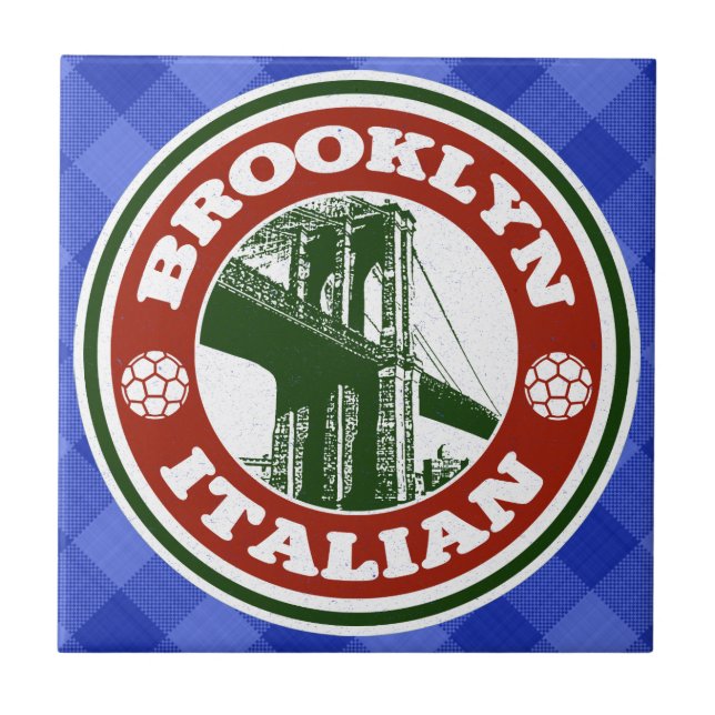 Carreau de céramique américain italien de Brooklyn (Devant)