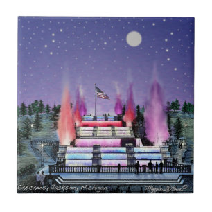 Carreau de céramique - cascades Jackson Michigan