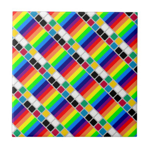 Carreau de céramique Couleurs Coloré Carré