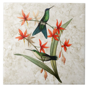 Carreau de céramique couvert par violette de