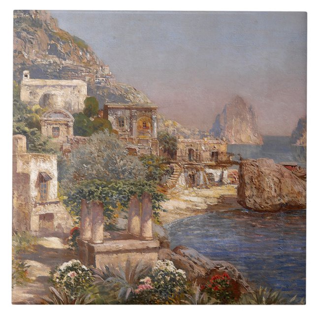 Carreau de céramique de bateaux de pêcheurs (Devant)