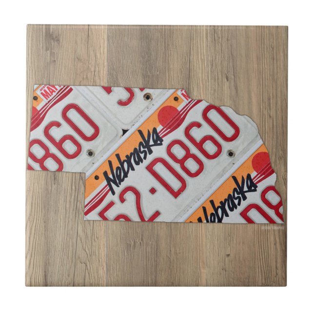 Carreau de céramique de carte de plaque (Devant)