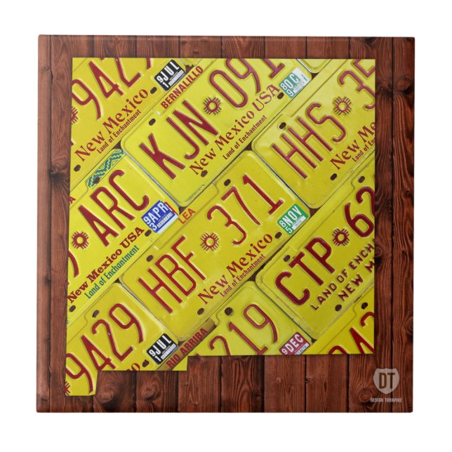 Carreau de céramique de carte de plaque (Devant)