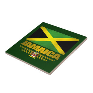 Carreau de céramique de fierté jamaïcaine/dessous