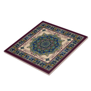 Carreau de céramique de mandala de fenêtre en