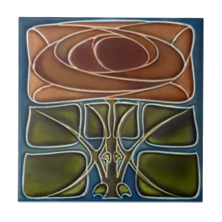 Carreau de céramique de reproduction de l'art déco