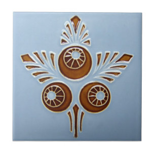 Carreau de céramique de reproduction de l'art déco