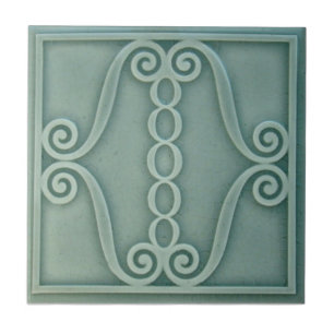 Carreau de céramique de reproduction de l'art déco