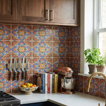 Carreau de céramique de style mosaïque coloré