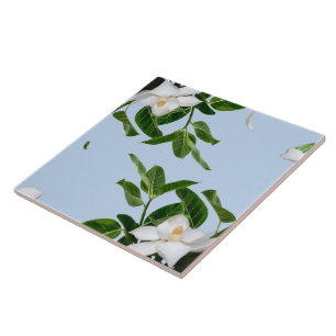 Carreau de céramique décoratif élégante fleur de m
