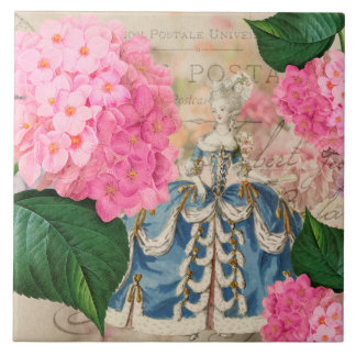 Carreau de céramique d'hortensia de Marie