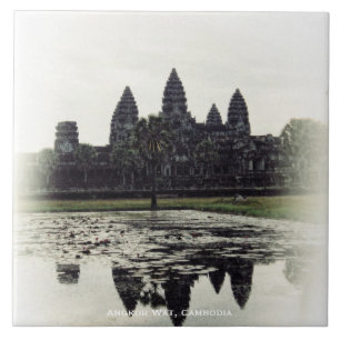 Carreau de céramique du Cambodge de temple