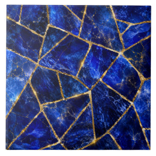 Carreau de céramique en or mosaïque royale de saph