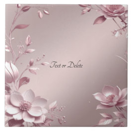 Carreau de céramique floral rose délicat