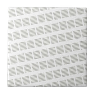 Carreau de céramique gris et blanc rayé
