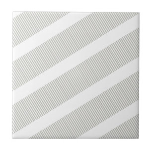 Carreau de céramique gris et blanc rayé