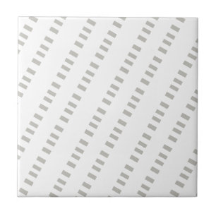 Carreau de céramique gris et blanc rayé