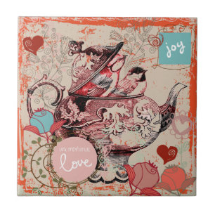 Carreau de céramique grunge d'imaginaire de