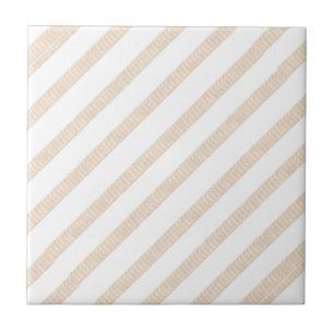 Carreau de céramique moderne classique beige rayé