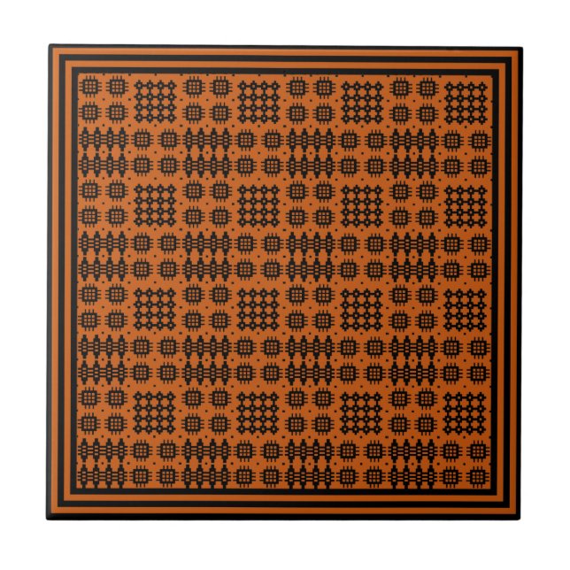 Carreau de céramique : Motif de tapisserie de (Devant)