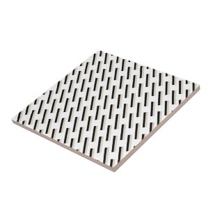 Carreau de céramique rayure noire et beige