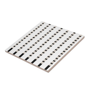 Carreau de céramique rayure noire et beige