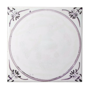 Carreau de céramique rouge de manganèse biblique