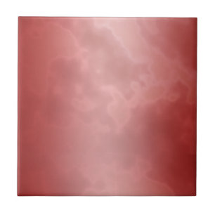 Carreau de céramique rouge marbré