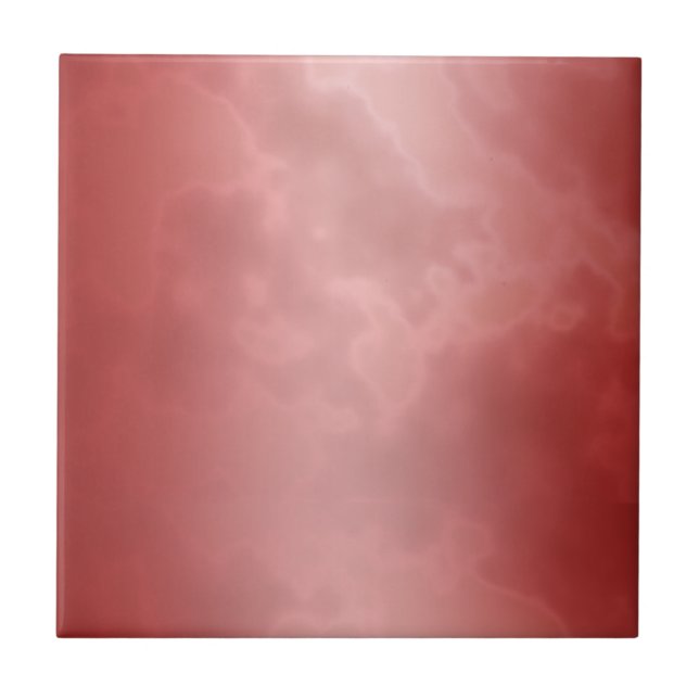 Carreau de céramique rouge marbré (Devant)