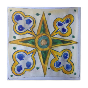 Carreau de céramique sicilien - P5