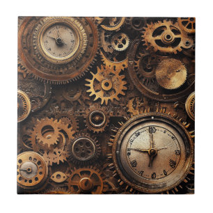 Carreau de céramique Steampunk vintage