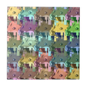 Carreau de céramique Tesselated d'art de doge