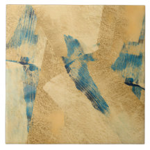 Carreau de céramique texturé jaune sarcelle