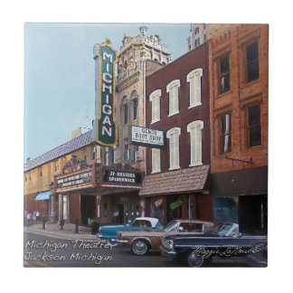 Carreau de céramique - théâtre Jackson Michigan du