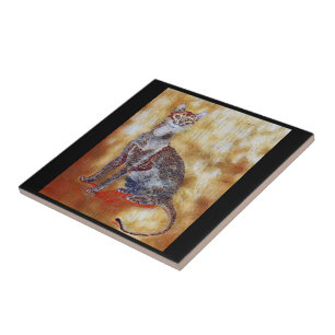 Carreau 🐈 de chat assis