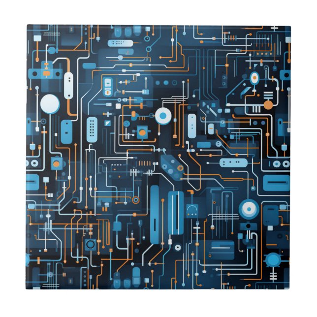 Carreau de circuits électroniques (Devant)