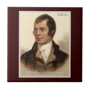Carreau de citation d'amour de Robert Burns "La Co
