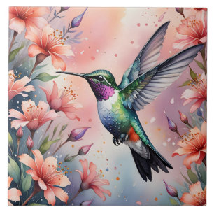 carreau de colibri floral