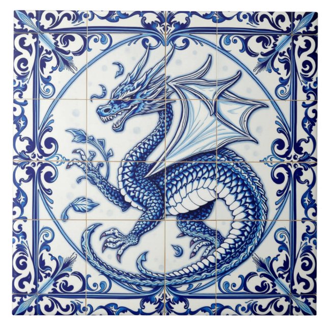 carreau de dragon de lune de saphir (Devant)