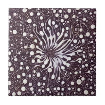 Carreau de fleurs Abstrait