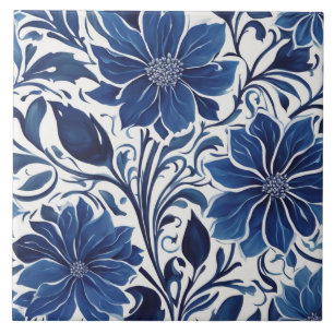 carreau de jardin à fleur d'indigo